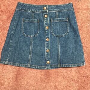 Brandy Melville Denim Mini Skirt